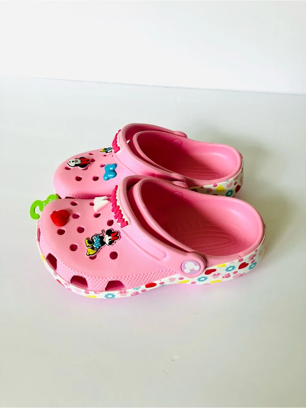 New Girls Sz 1 Crocs Disney Minnie Mouse Pink